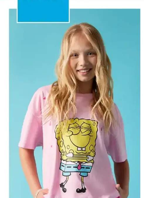 Koszulka dziewczęca SpongeBob