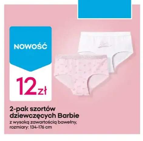 Szorty dziewczęce Barbie 2-pak