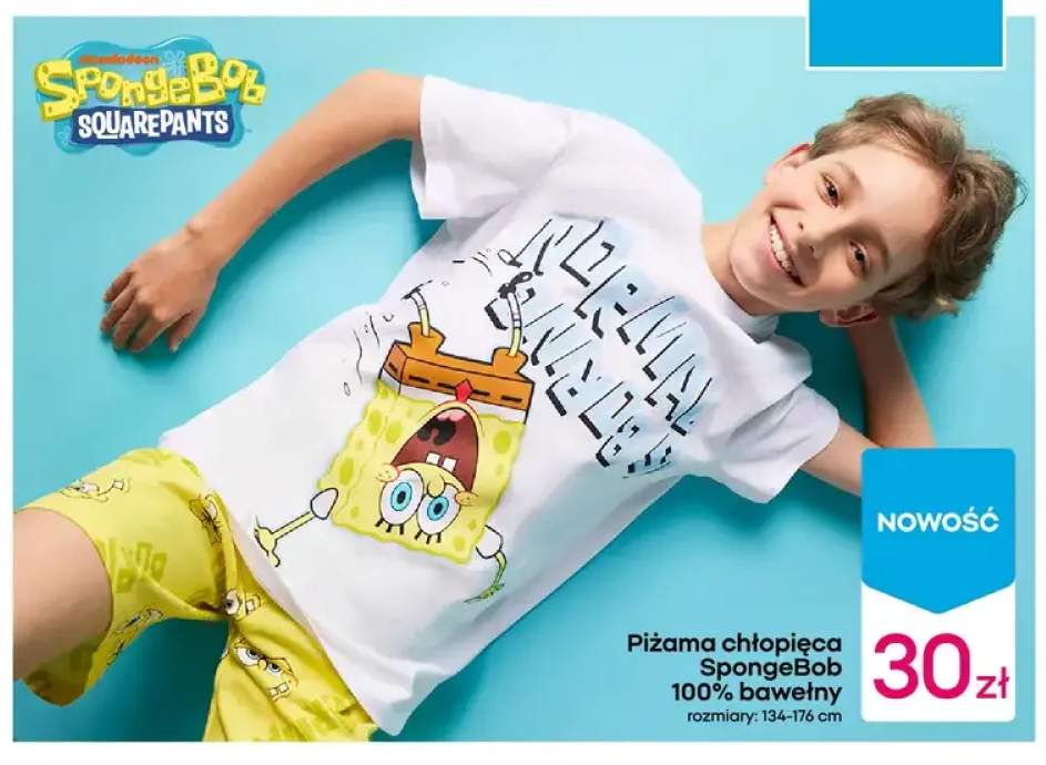Piżama chłopięca SpongeBob SquarePants