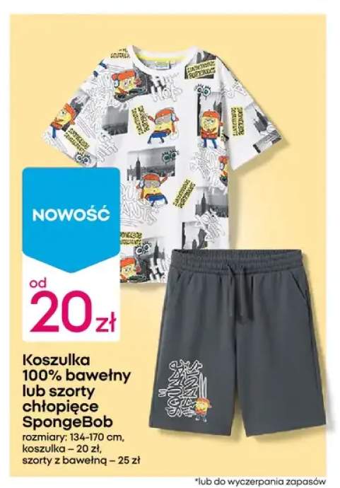 Koszulka chłopięca SpongeBob +1 wariant