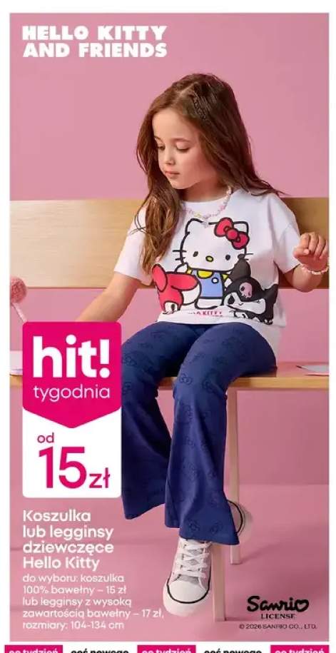 Koszulka dziewczęca Hello Kitty +1 wariant