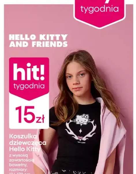 Koszulka dziewczęca Hello Kitty