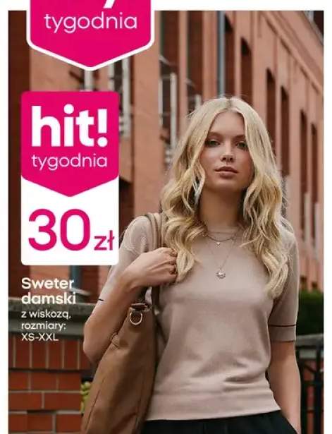 Sweter damski z wiskozą