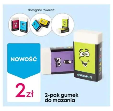 Gumki do mazania Astrapen 2-pak