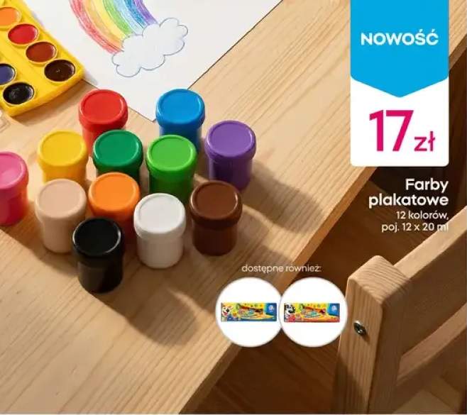 Farby plakatowe Astrino 12-pak 20 ml