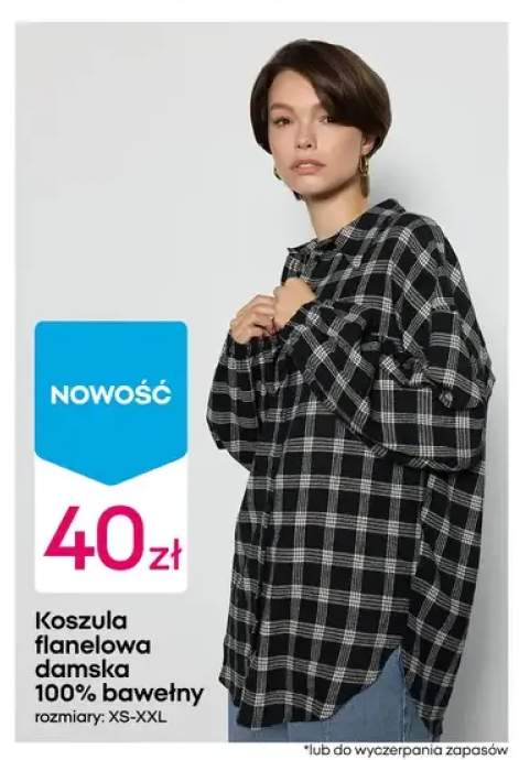 Koszula flanelowa damska 100% bawełny