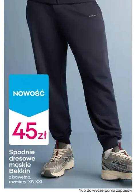 Spodnie dresowe męskie Bekkin z bawełną