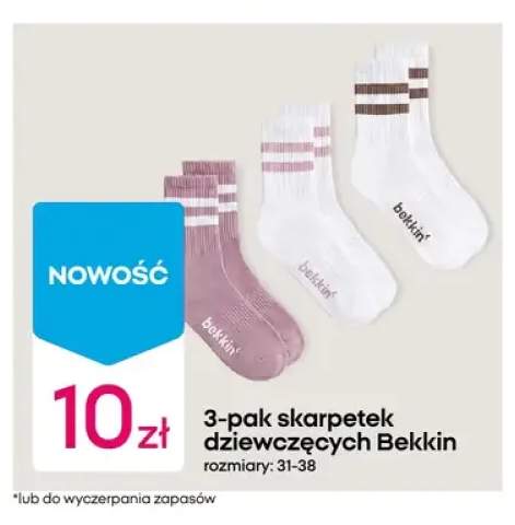 Skarpetki dziewczęce Bekkin 3-pak