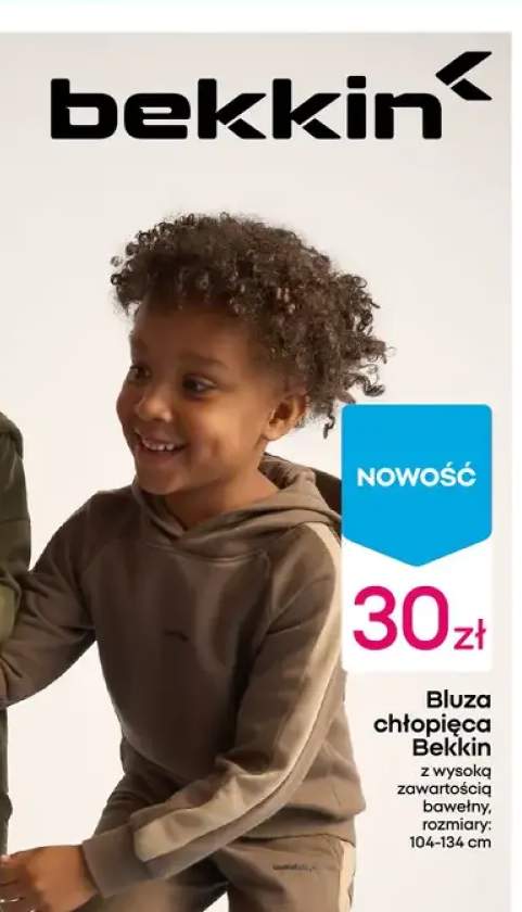 Bluza chłopięca Bekkin z wysoką zawartością bawełny