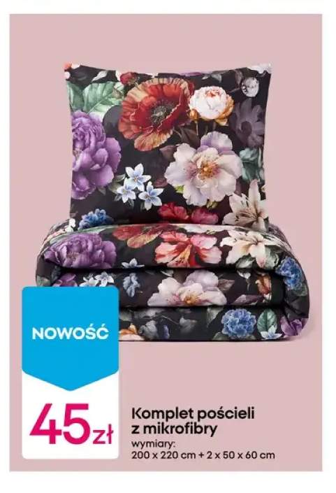 Komplet pościeli z mikrofibry 200x220 cm + 2x50x60