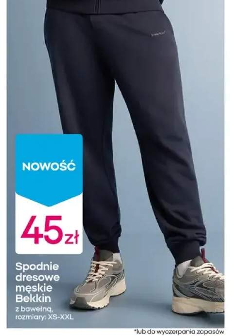 Spodnie dresowe męskie Bekkin z bawełną