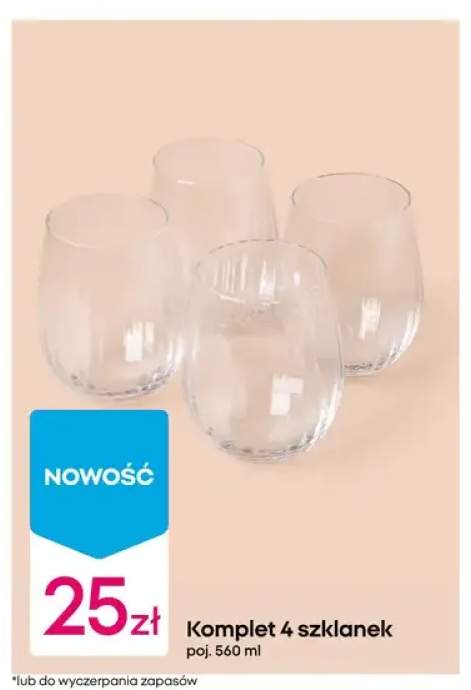 Komplet 4 szklanek poj. 560 ml