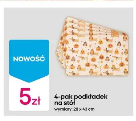 4-pak podkładek na stół 28x43 cm