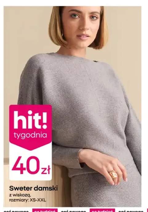 Sweter damski z wiskozą