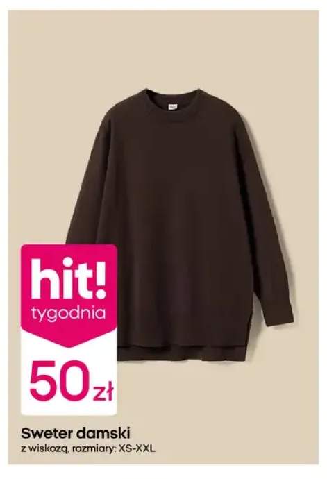 Sweter damski z wiskozą