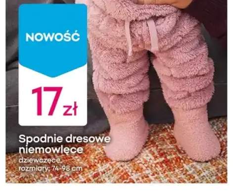 Spodnie dresowe niemowlęce dziewczęce