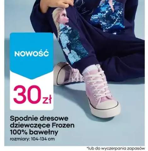 Spodnie dresowe dziewczęce Frozen 100% bawełny