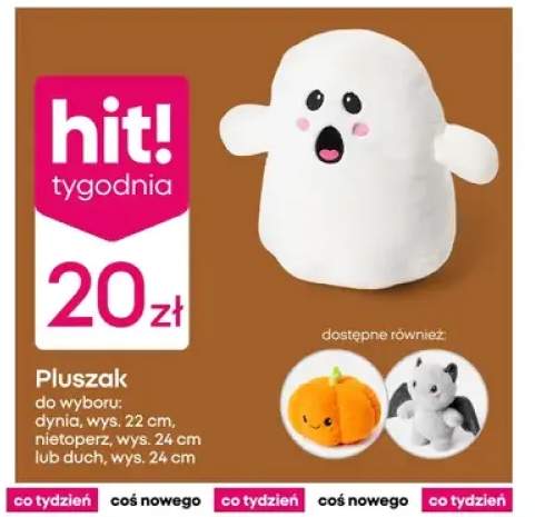 Pluszak dynia wys. 22 cm +2 warianty