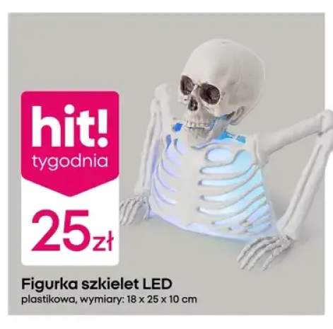 Figurka szkielet LED plastikowa