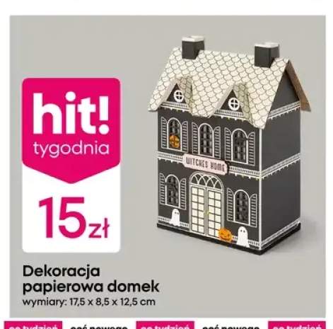 Dekoracja papierowa domek