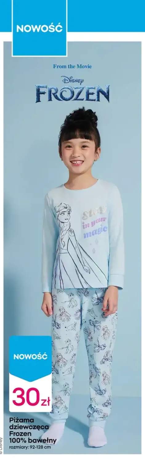 Piżama dziewczęca Frozen 100% bawełny